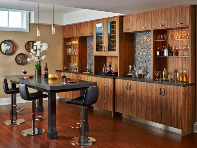 Luxury Custom Bar in The Basement - Home Renovation Toronto